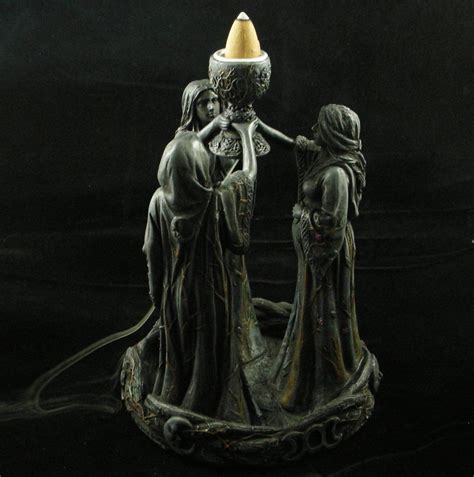 Wiccan figurine incense burner